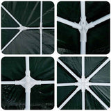 Party Tent Green and White 400 x 400 x 266 cm