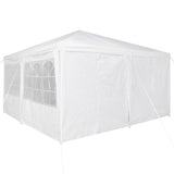 Party Tent White 400 x 400 x 266 cm Polyester and Steel