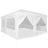 Party Tent White 400 x 400 x 266 cm Polyester and Steel