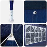 Party Tent Blue and White 400 x 400 x 266 cm