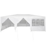 Party Tent White 600 x 400 x 266 cm Polyester and Steel