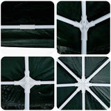 Party Tent Green and White 800 x 400 x 266 cm