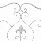 Garden Bench White 104 x 54 x 93cm Steel