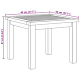 Coffee Table Brown 45 x 45 x 36 cm Solid teak wood