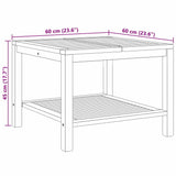 Coffee Table Brown 60 x 60 x 45 cm Solid teak wood