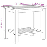 Coffee Table Brown 50 x 35 x 45 cm Solid teak wood