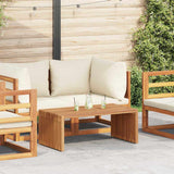 Garden Side Table Manual Brown 90 x 50 x 36 cm Solid teak wood