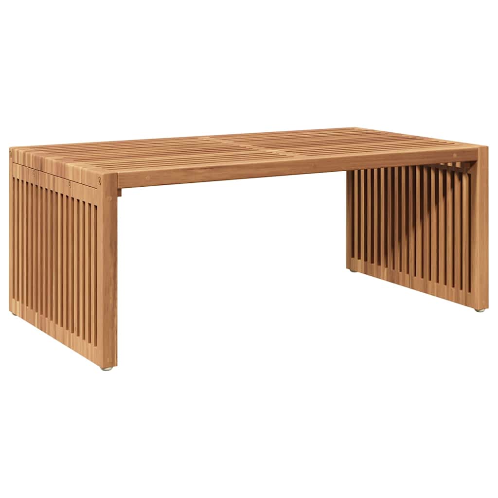 Garden Side Table Manual Brown 90 x 50 x 36 cm Solid teak wood