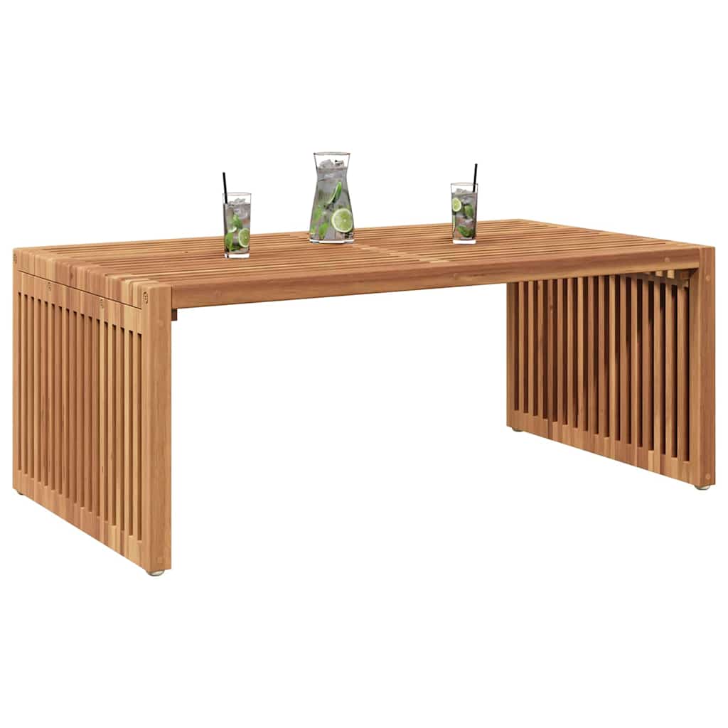Garden Side Table Manual Brown 90 x 50 x 36 cm Solid teak wood