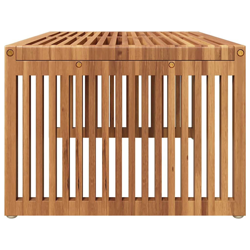 Garden Side Table Manual Brown 90 x 50 x 36 cm Solid teak wood