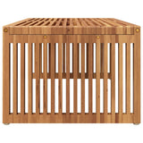 Garden Side Table Manual Brown 90 x 50 x 36 cm Solid teak wood