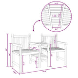 Outdoor Chairs Brown 152 x 63 x 89 cm Solid teak wood