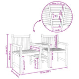 Outdoor Chairs Brown 152 x 63 x 89 cm Solid teak wood