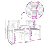 Outdoor Chairs Brown 152 x 63 x 89 cm Solid teak wood