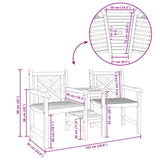 Outdoor Chairs Brown 152 x 63 x 89 cm Solid teak wood
