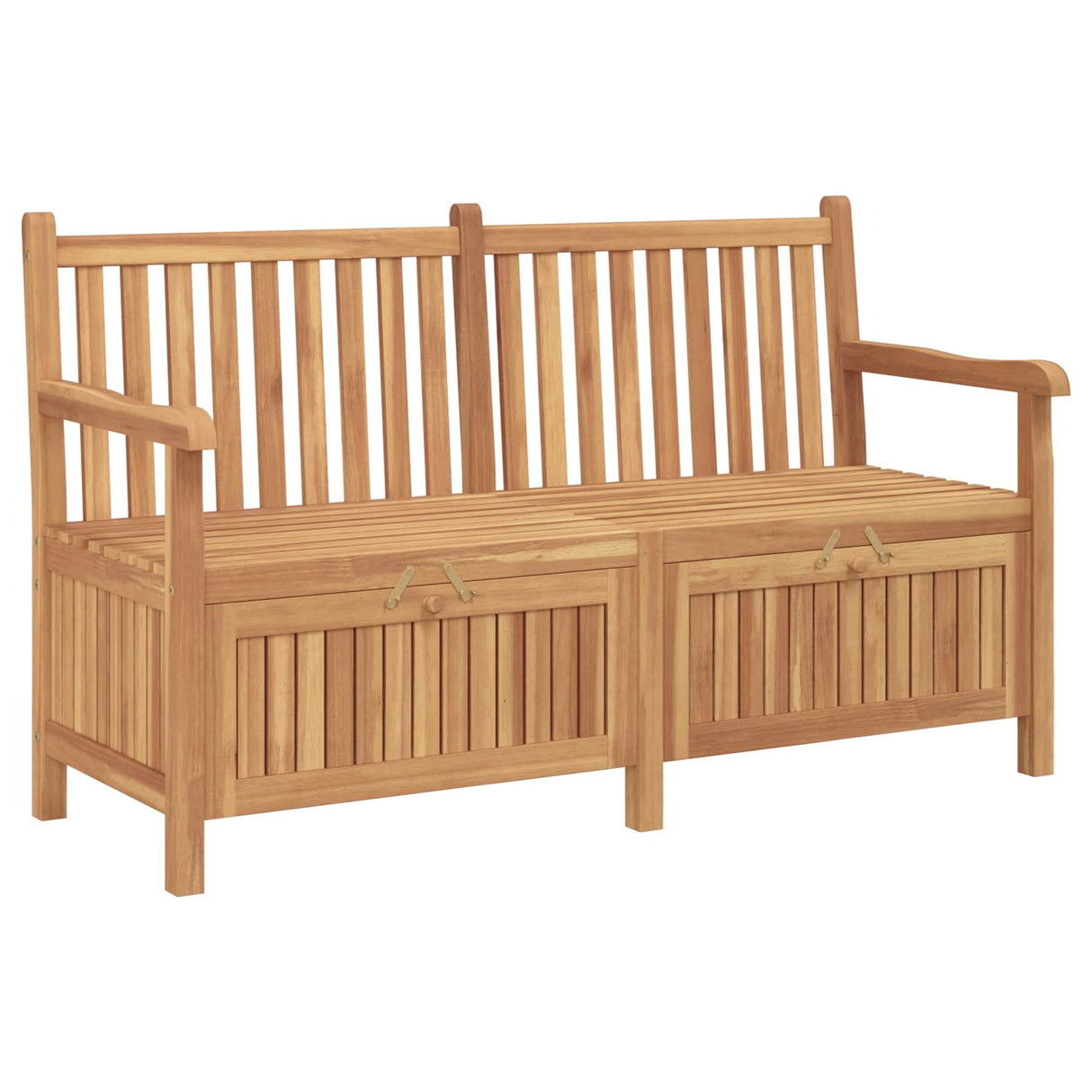 Bench with Storage Brown 150 x 60 x 90 cm Solid Teak Wood