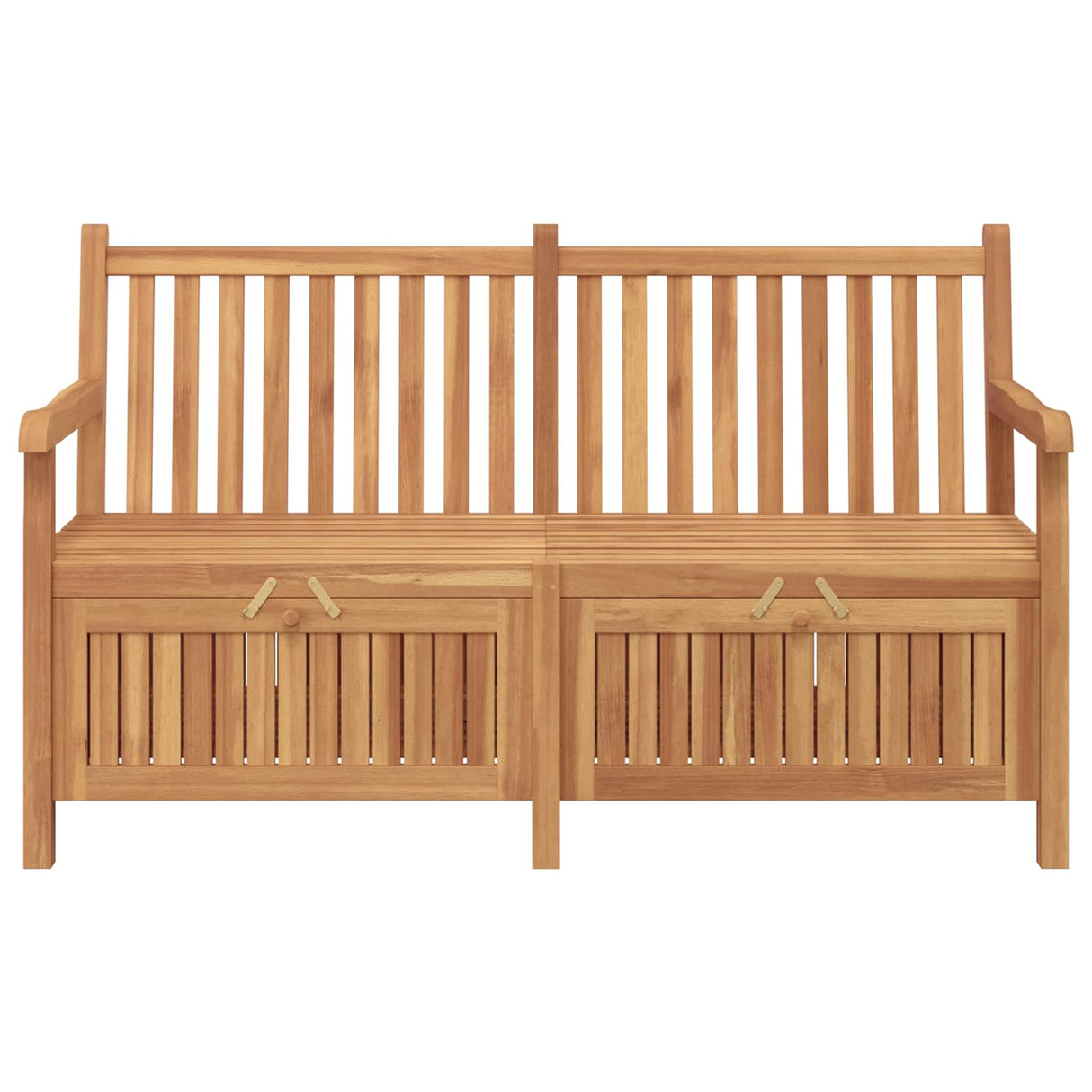Bench with Storage Brown 150 x 60 x 90 cm Solid Teak Wood