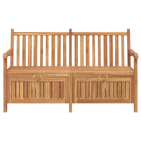 Bench with Storage Brown 150 x 60 x 90 cm Solid Teak Wood