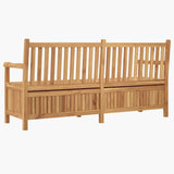 Garden Storage Bench Brown 180 x 60 x 90 cm Solid teak wood