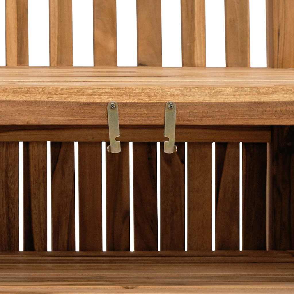 Garden Storage Bench Brown 228 x 60 x 90 cm Solid teak wood