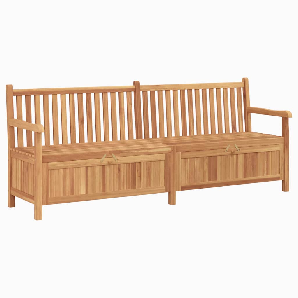 Garden Storage Bench Brown 228 x 60 x 90 cm Solid teak wood