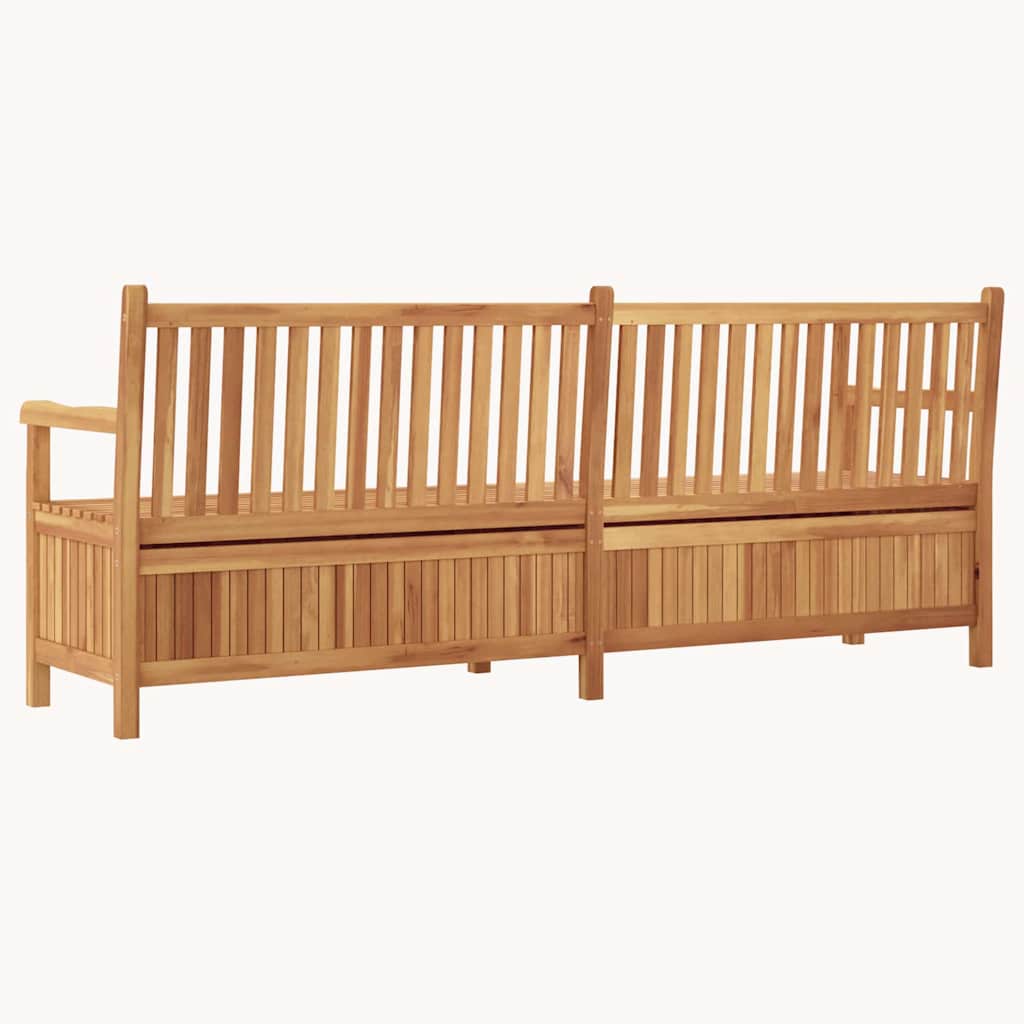 Garden Storage Bench Brown 228 x 60 x 90 cm Solid teak wood