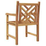 Garden Chairs 2 pcs Brown 58 x 60 x 90 cm Solid teak wood