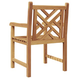 Chair 2 pcs Brown 60 x 58 x 90 cm Solid Teak Wood
