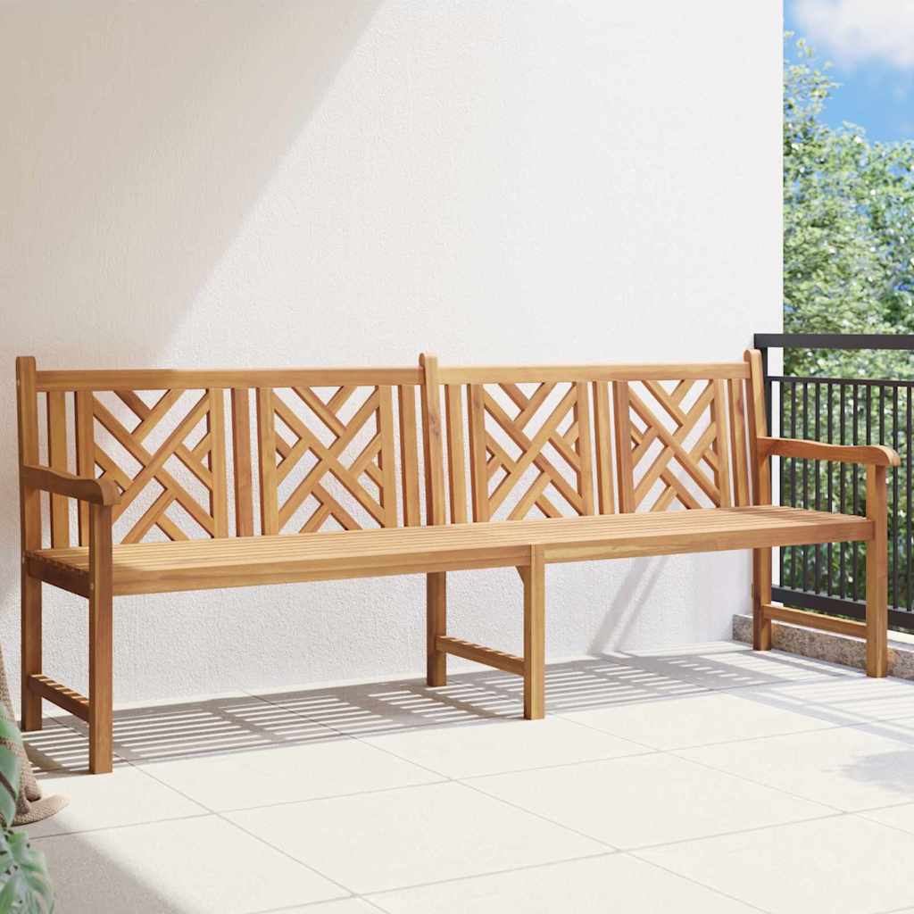 Garden Bench Brown 228 x 60 x 90 cm Solid teak wood