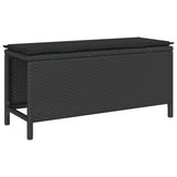 Garden Dining Set 3 pcs Black Poly rattan