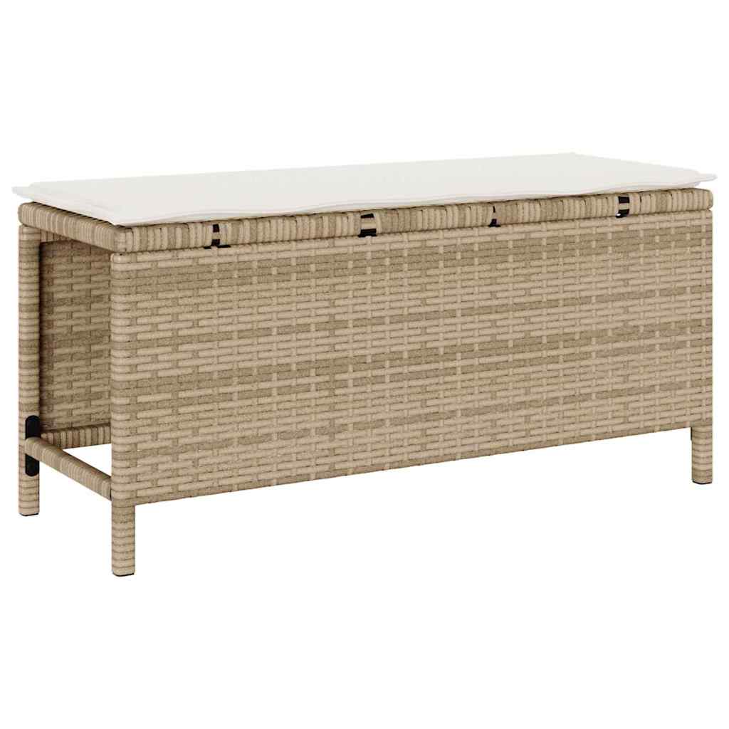 Garden Dining Set 3 pcs Beige Poly rattan