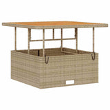 Garden Dining Set 3 pcs Beige Poly rattan