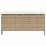 Garden Dining Set 3 pcs Beige Poly rattan