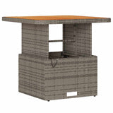 Garden Dining Set 3 pcs Grey Poly rattan