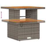 Garden Dining Set 3 pcs Grey Poly rattan