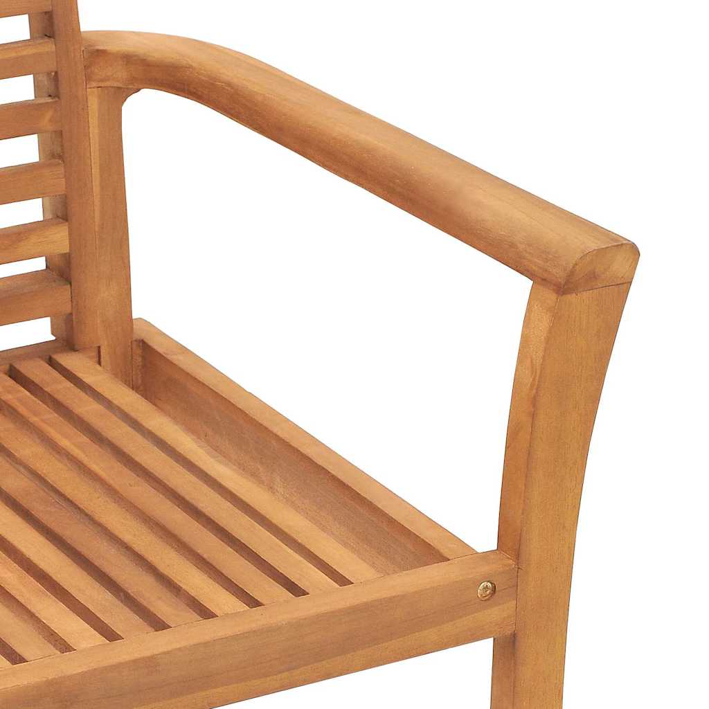 Stacking Garden Chair Brown 62.5 x 54.5 x 95.5 cm