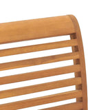 Stacking Garden Chair Brown 62.5 x 54.5 x 95.5 cm