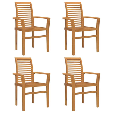 Stacking Garden Chair Brown 62.5 x 54.5 x 95.5 cm
