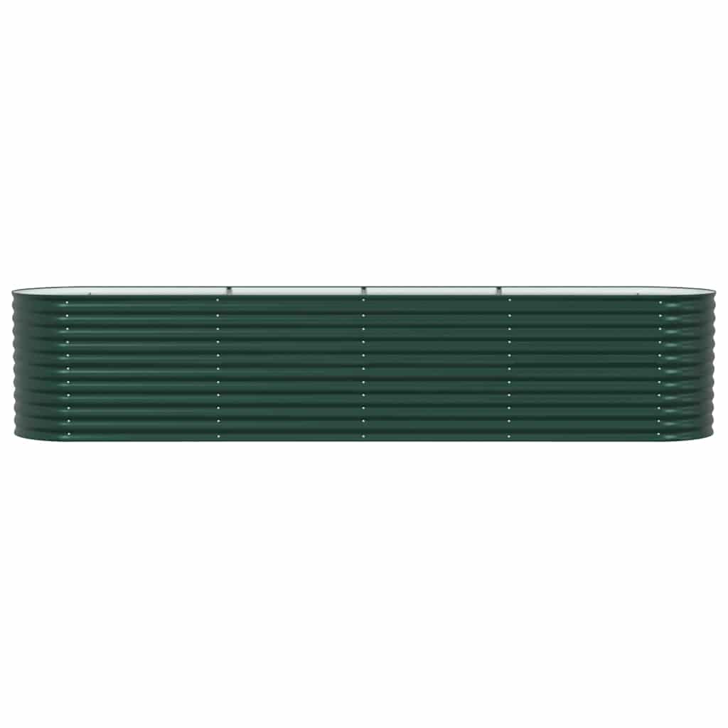 Garden Raised Bed Green 400 x 80 x 81 cm Steel