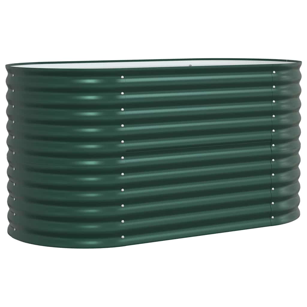Garden Raised Bed Green 160 x 80 x 81 cm Steel