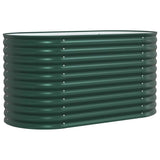 Garden Raised Bed Green 160 x 80 x 81 cm Steel