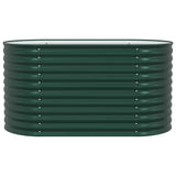 Garden Raised Bed Green 160 x 80 x 81 cm Steel