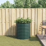 Garden Raised Bed Green 80 x 80 x 81 cm Steel