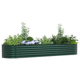 Garden Raised Bed Green 320 x 80 x 44 cm Steel