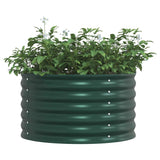 Garden Raised Bed Green 80 x 80 x 44 cm Steel