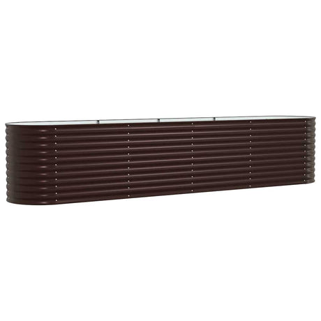 Garden Raised Bed Brown 400 x 80 x 81 cm Steel