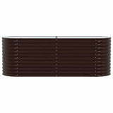 Garden Raised Bed Brown 240 x 80 x 81 cm Steel