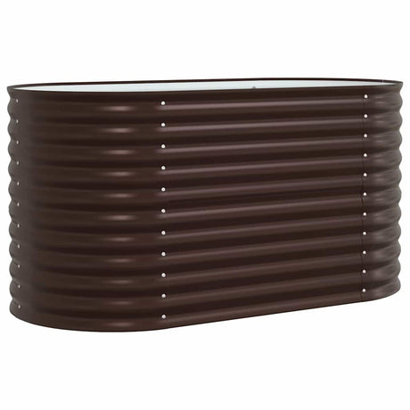 Garden Raised Bed Brown 160 x 80 x 81 cm Steel