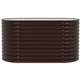Garden Raised Bed Brown 160 x 80 x 81 cm Steel