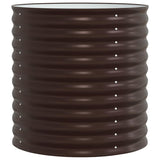 Garden Raised Bed Brown 80 x 80 x 81 cm Steel